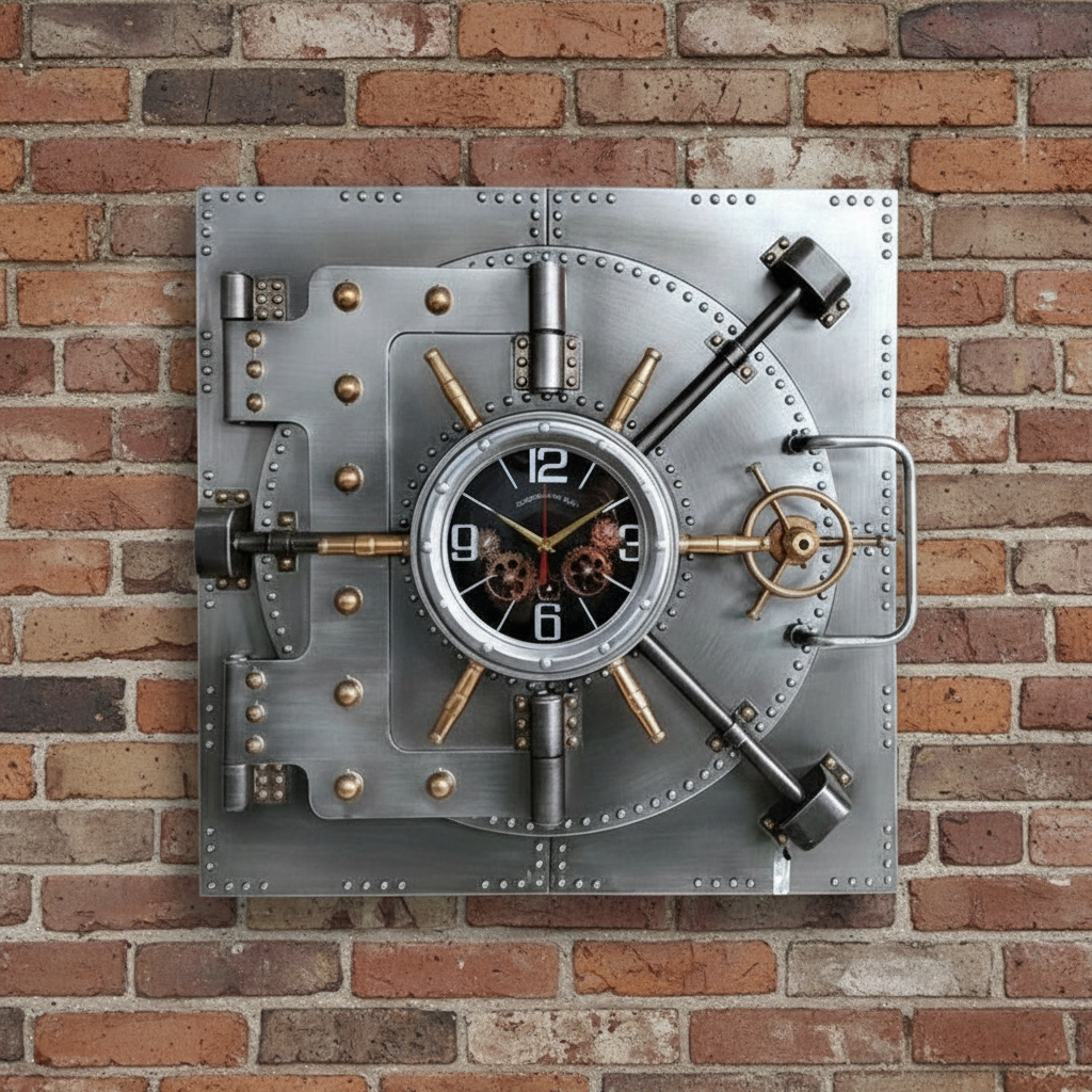 Vault Industrial Wall Clock 73cm – Forum4 Collections