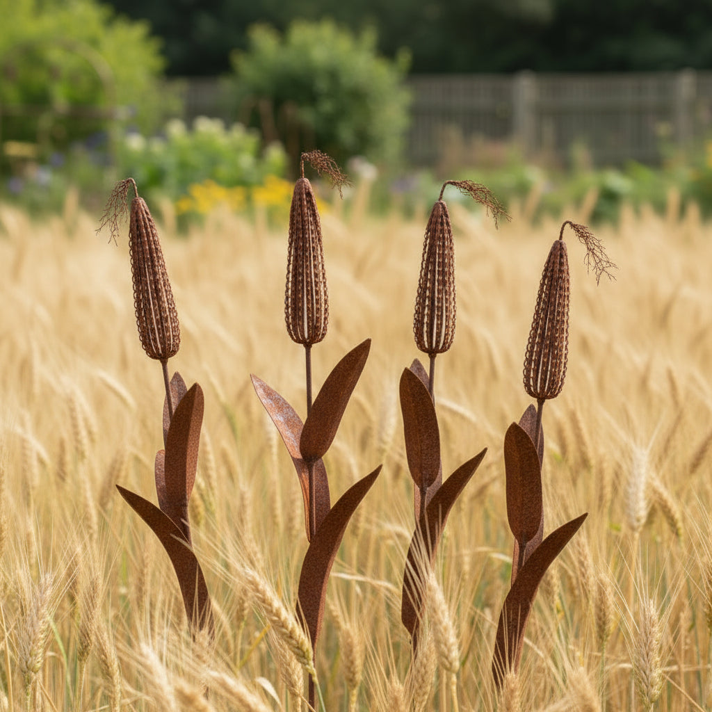 4PC RUSTY CORN ON COB GARDEN STAKES – Forum4 Collections