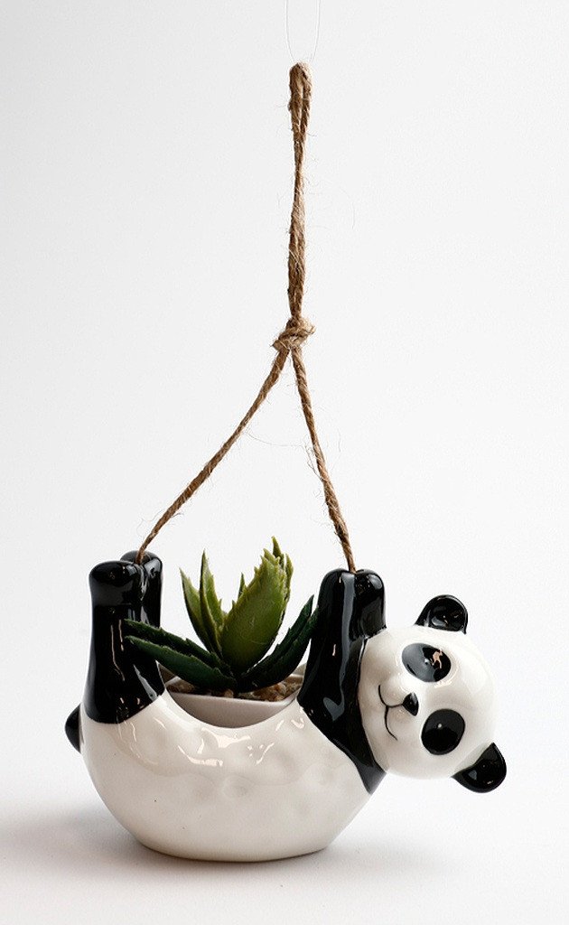 hanging panda planter HANGING PANDA PLANTER – Forum4 Collections
