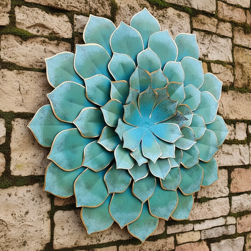 metal succulent wall planter GREEN METAL WALL SUCCULENT LARGE – Forum4 Collections