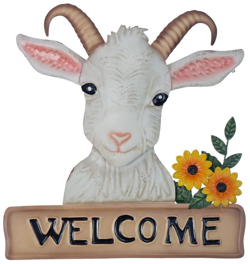 GOAT WELCOME SIGN WALL DECOR