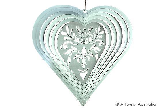 RADIANCE HEART - STAINLESS STEEL WIND WHIRL SPINNER