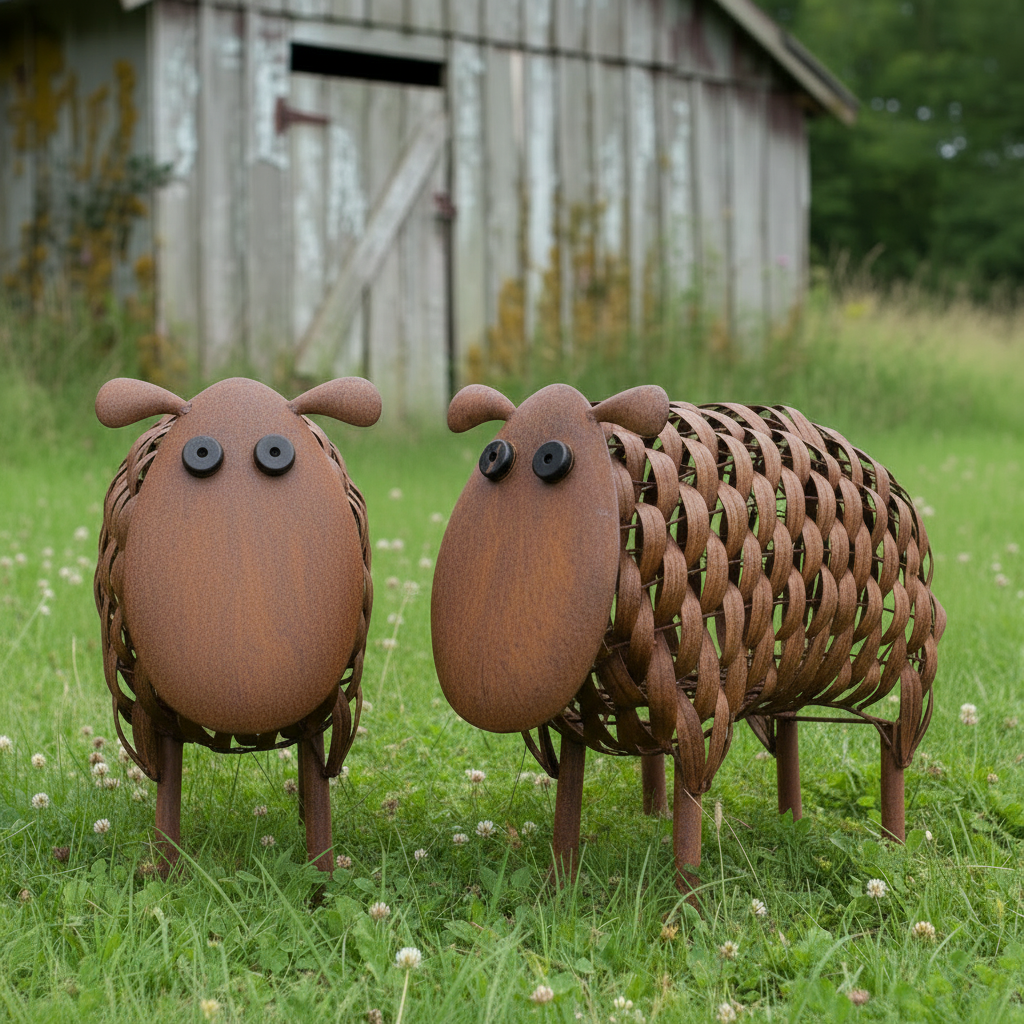 METAL RUSTY GARDEN SHEEP – Forum4 Collections