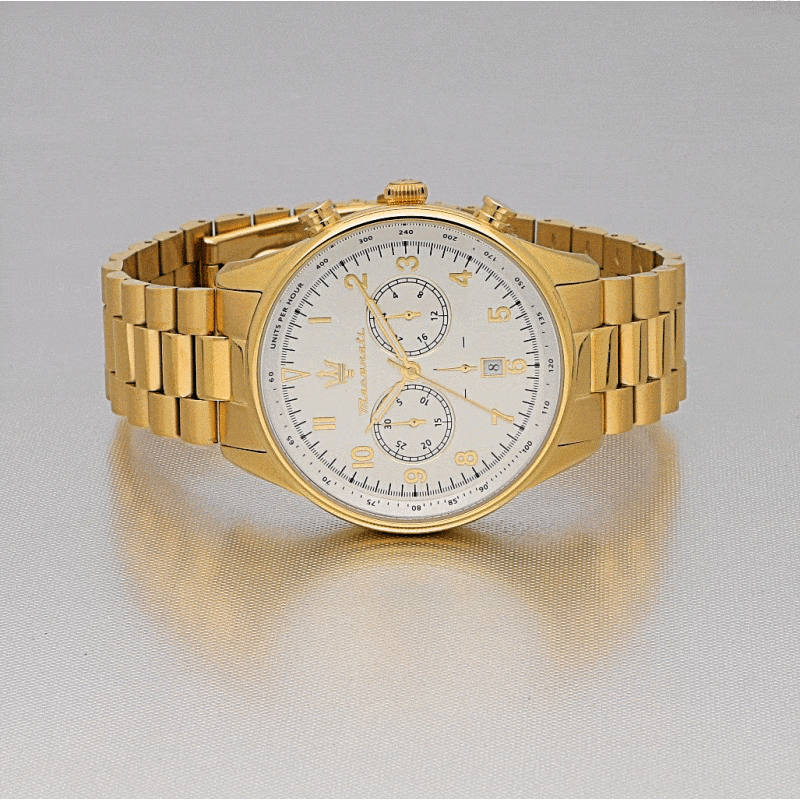 Maserati Chronograph Maserati Tradizione Gold 45mm Chronograph Brand
