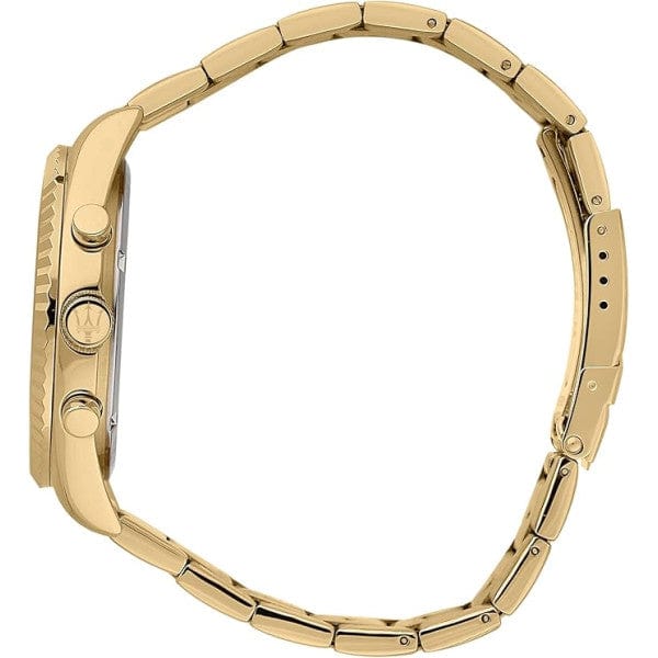 Maserati Chronograph Watches Maserati Competizione 43mm Multifunction Gold Chronograph Maserati Competizione I Men's Watch I 43mm Gold Chronograph Sport Luxe Brand