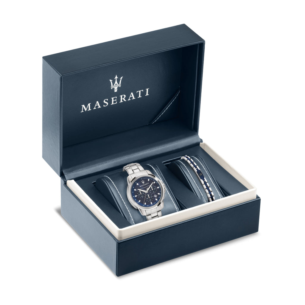 Maserati Chronograph Watches Maserati Successo 44mm Stainless Steel Chronograph with Bracelet Watch Maserati Successo 44mm Stainless Steel Chronograph with Bracelet Watch Brand