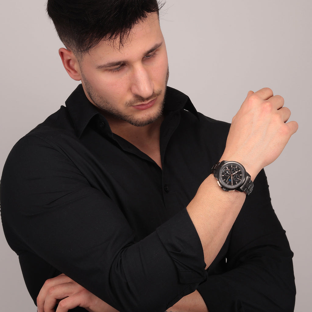 Maserati Chronograph Watches Maserati Successo Solar 44mm Gun Metal Chronograph Watch Maserati Successo Solar 44mm Gun Metal Chronograph Watch Brand