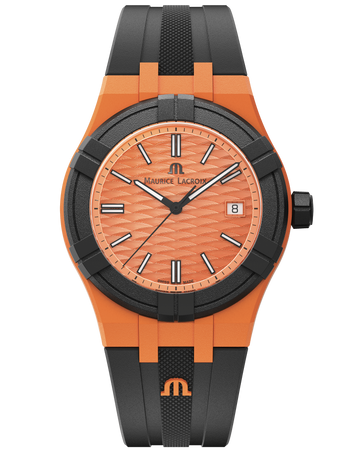Maurice Lacroix Watch Maurice Lacroix Swiss-made AIKON #Tide Date 40mm Authentic Watch Orange Maurice Lacroix Swiss-made AIKON #Tide Date 40mm Authentic Watch I Buy Brand