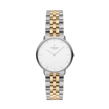 Nordgreen Watch Nordgreen Native 28mm Women's Two Tone Bracelet Designer Dress Watch Brand