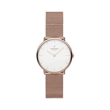 Nordgreen Watch Nordgreen Women's Native 28mm Women's Rose Gold Dress Watch Brand