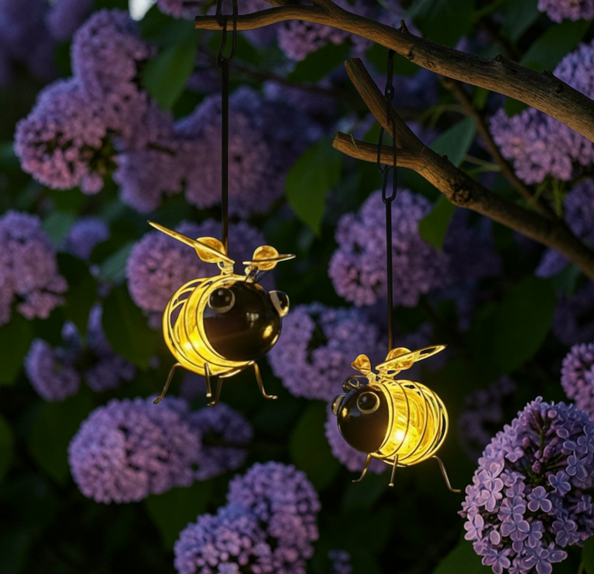 SOLAR BUNGEE BEE - HANGING GARDEN DECOR – Forum4 Collections